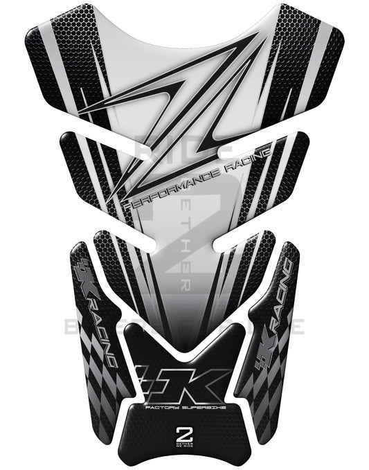 Kawasaki Z Series Black  Carbon Motor Bike Tank Pad / Protector 2006 - 2022