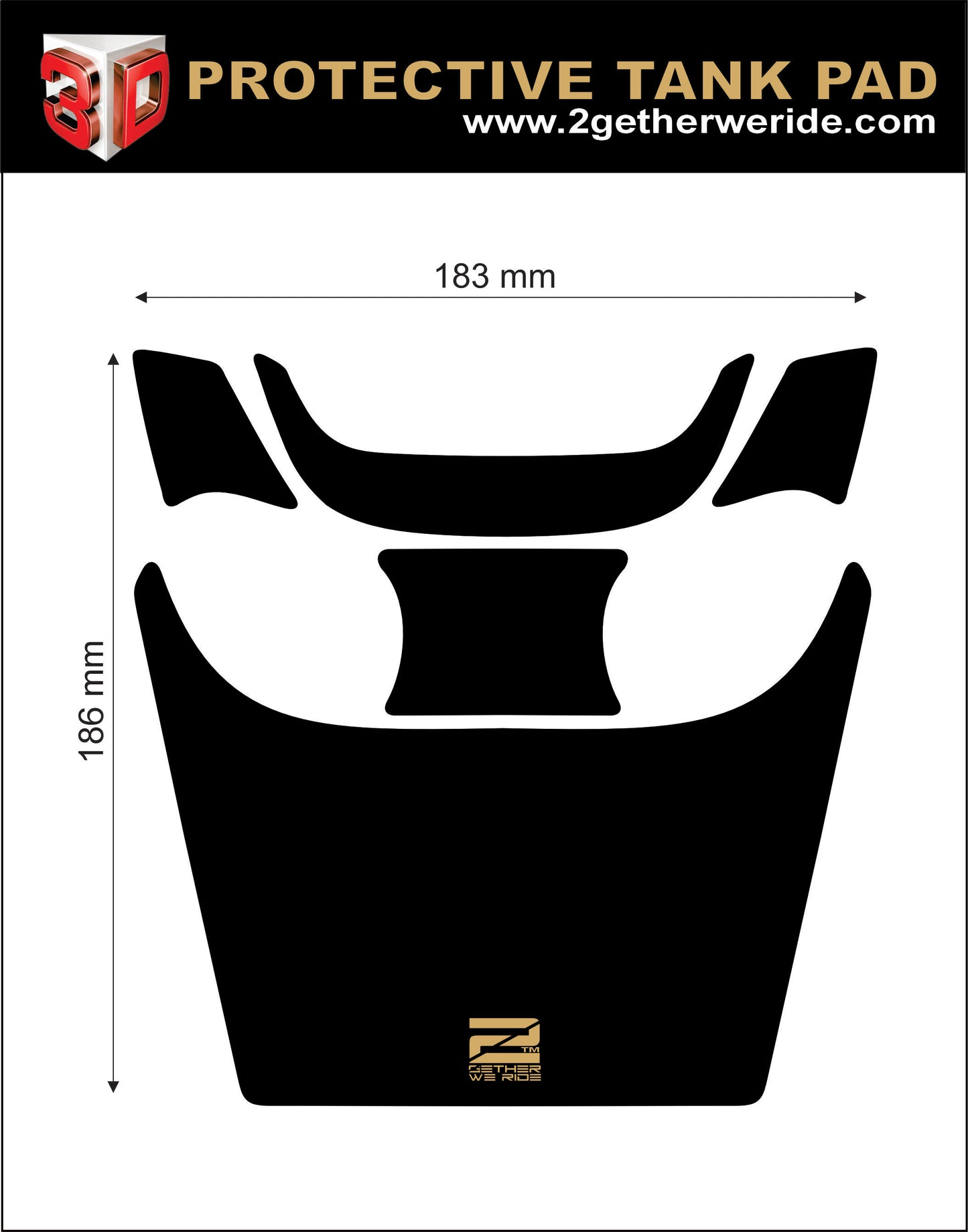 BMW  R 1200 RT Tank Pads  | BMW Motor Cycle Tank Protector