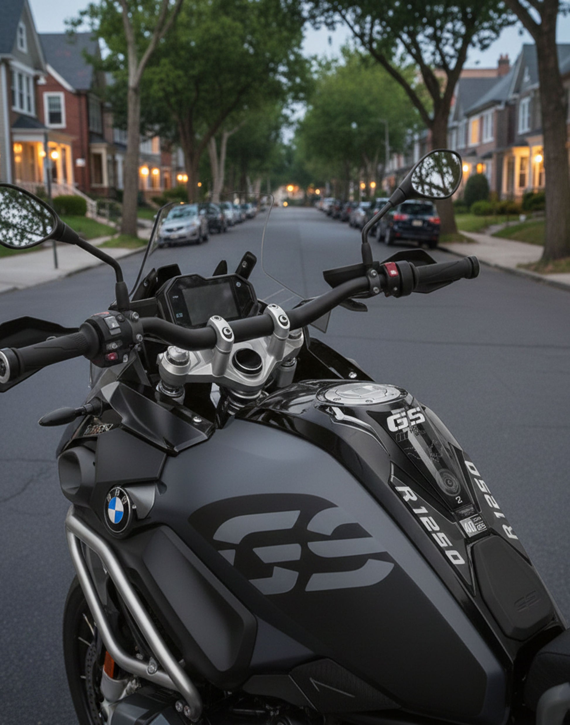 BMW R 1250 GS Triple Black Motor Bike Tank Pad / Protector - 2020 - 2023