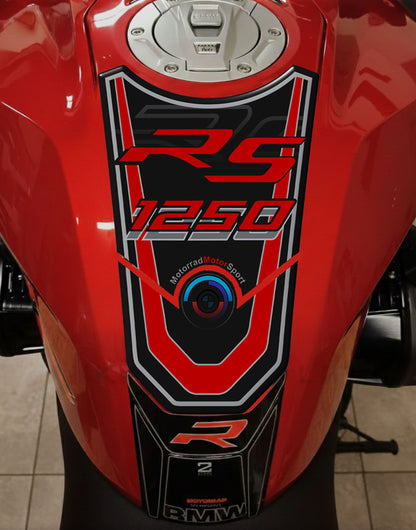 BMW R 1250 RS Red and Black Motor Bike Tank Pad&nbsp; Protector 2019 - 2022