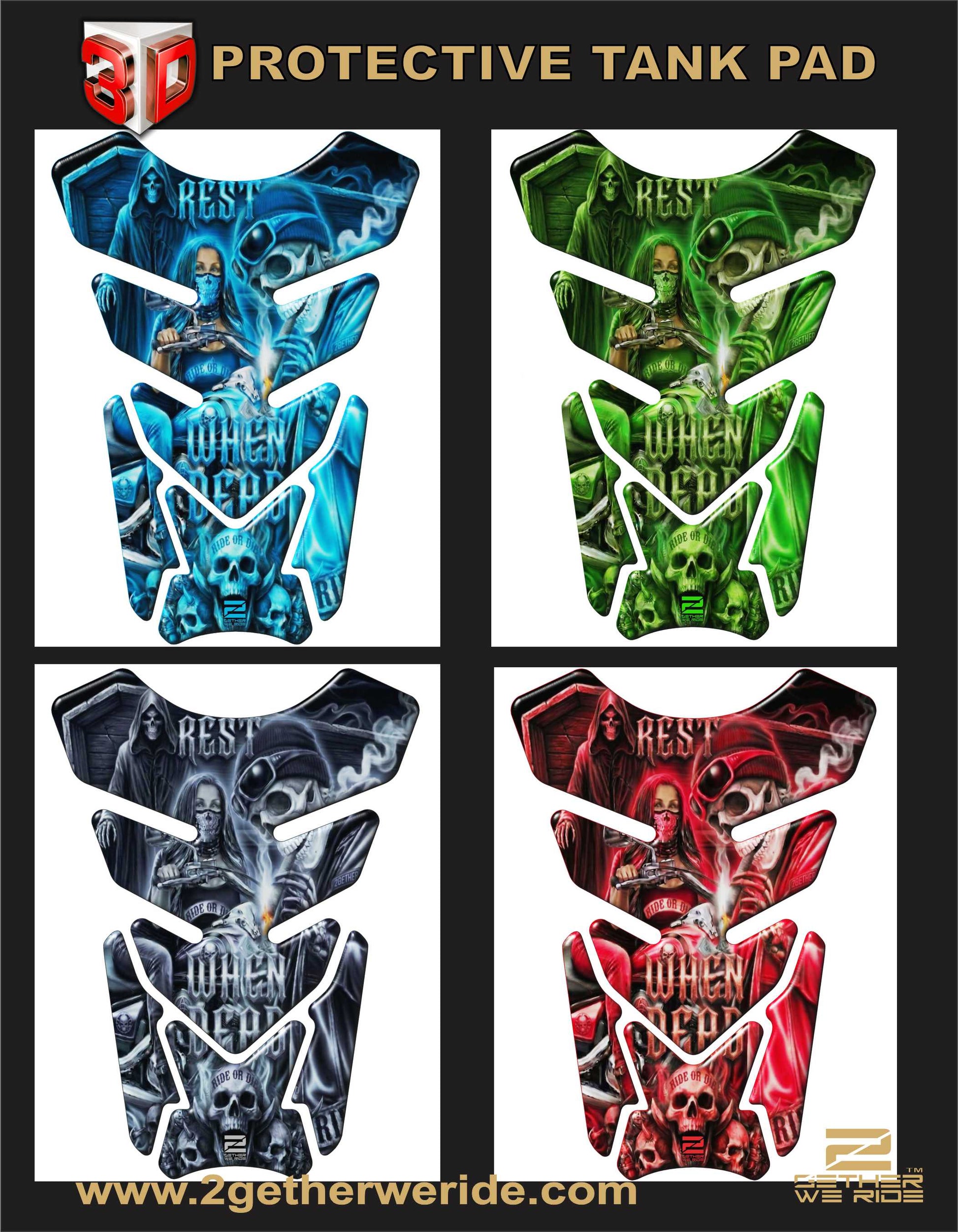 Ride or Die Motorcycle Tank Protector