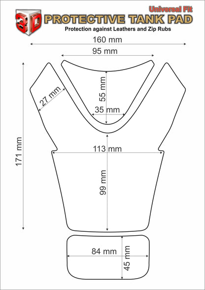 Suzuki GSXR Tank Pad |  Suzuki Motor Bike Tank Protector