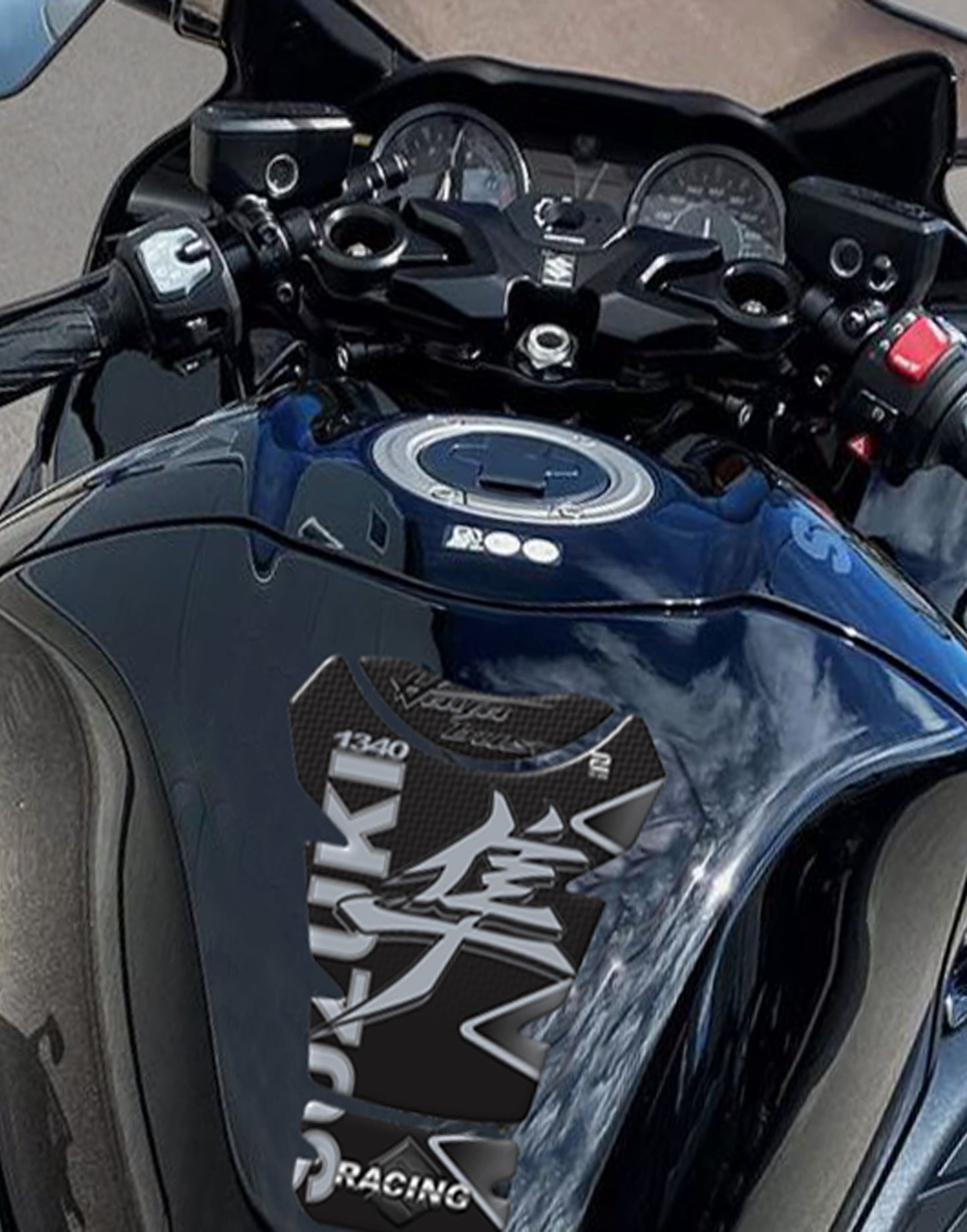 Suzuki Hayabusa Black Tank Pad Protector - 2023 - 2025