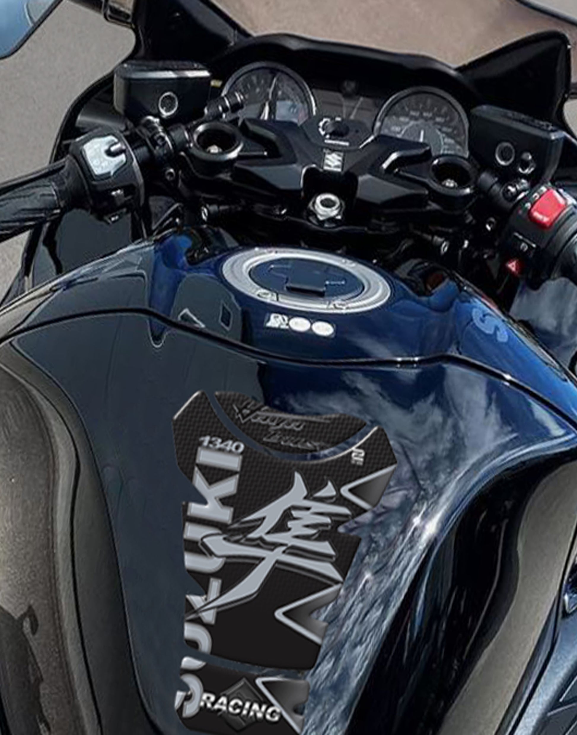 Suzuki Hayabusa Black Tank Pad Protector - 2023 - 2025