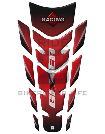 Suzuki GIXXR Red Fibre Motor Bike Tank Pad.&nbsp;
