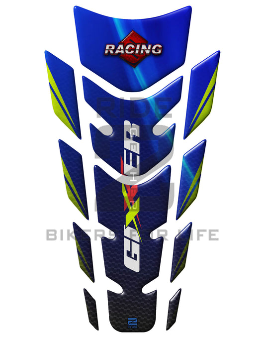 Suzuki GIXXR Blue Motor Bike Tank Pad.