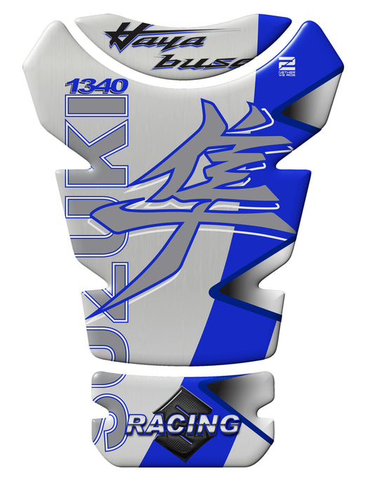 Suzuki Hayabusa White and Pearl Vigor Blue   Tank Pad Protector - 2025 - 2026
