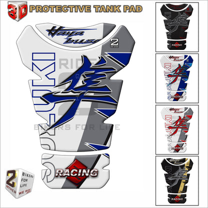 Suzuki Hayabusa Black Carbon Fibre Tank Pad Protector - 2022 - 2023