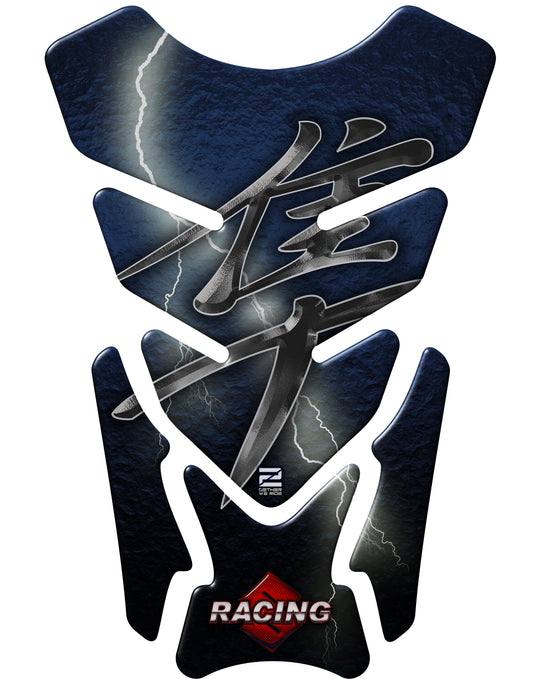 Suzuki Hayabusa Blue  and Black Motor Bike Tank Pad Protector. 1999 - 2021. A universal fit Hayabusa tank pad.