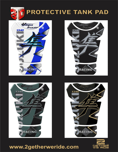 Suzuki Hayabusa Metallic Black with Red Trims Tank Pad Protector - 2025 - 2026