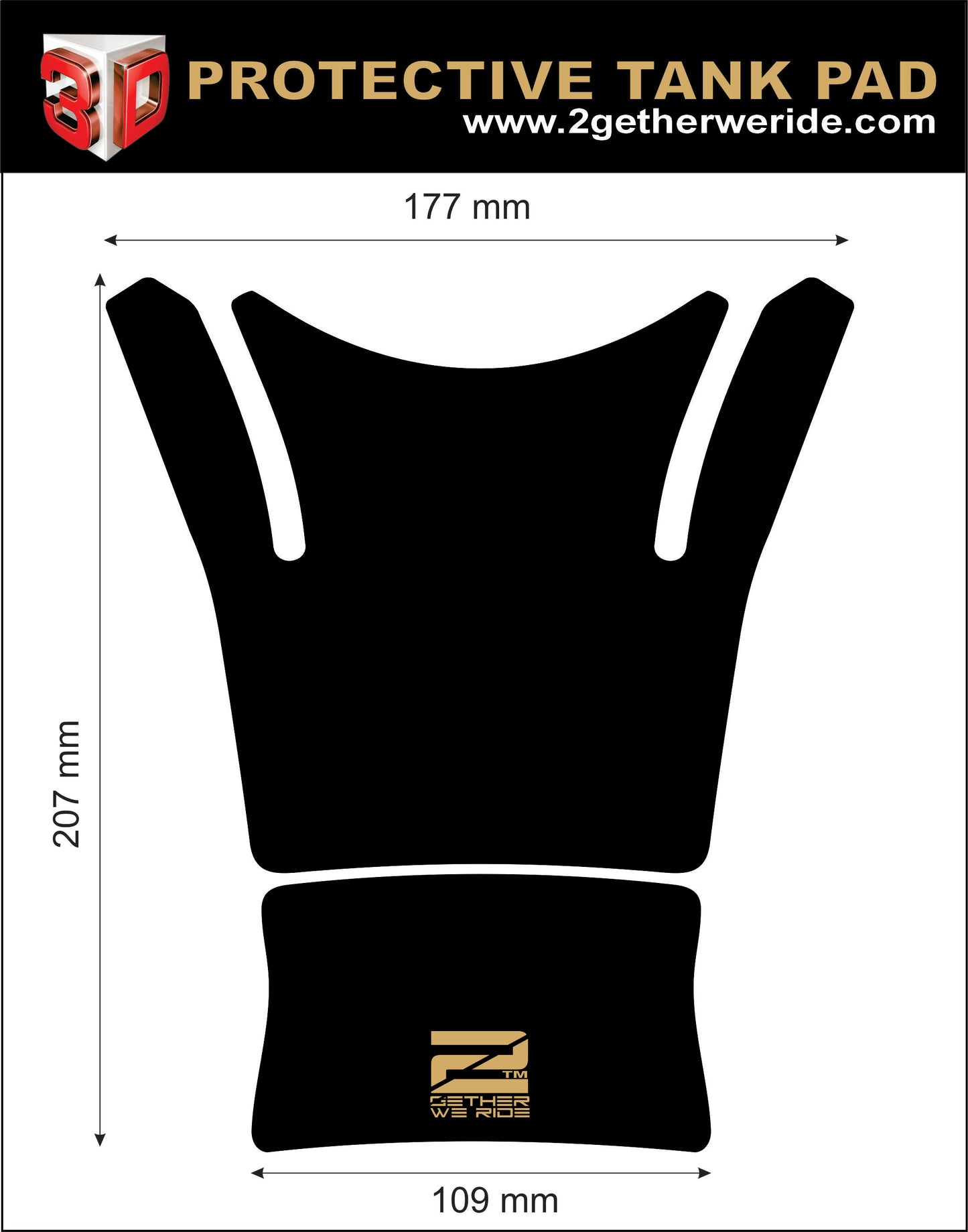 Aprilia Tuono Tank Pad | Aprilia Motor Cycle Tank Protector