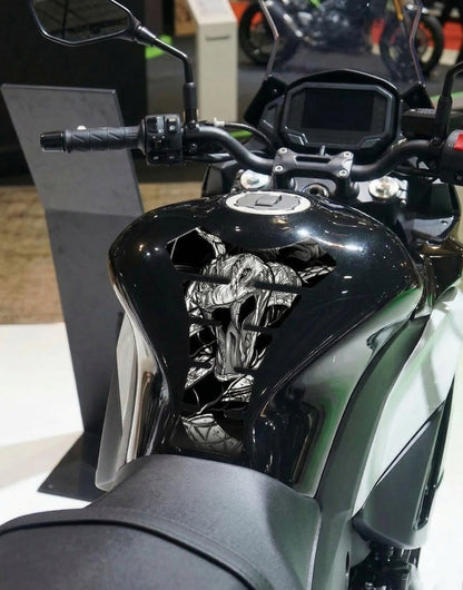 Black and White Viper motorbike tank protector