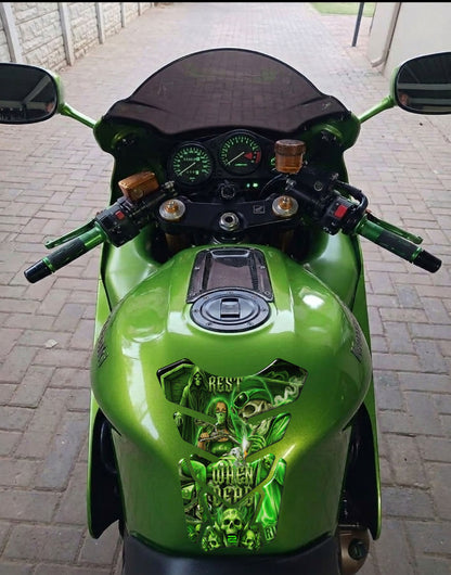 Ride or Die Green  Motor Cycle Tank Protector