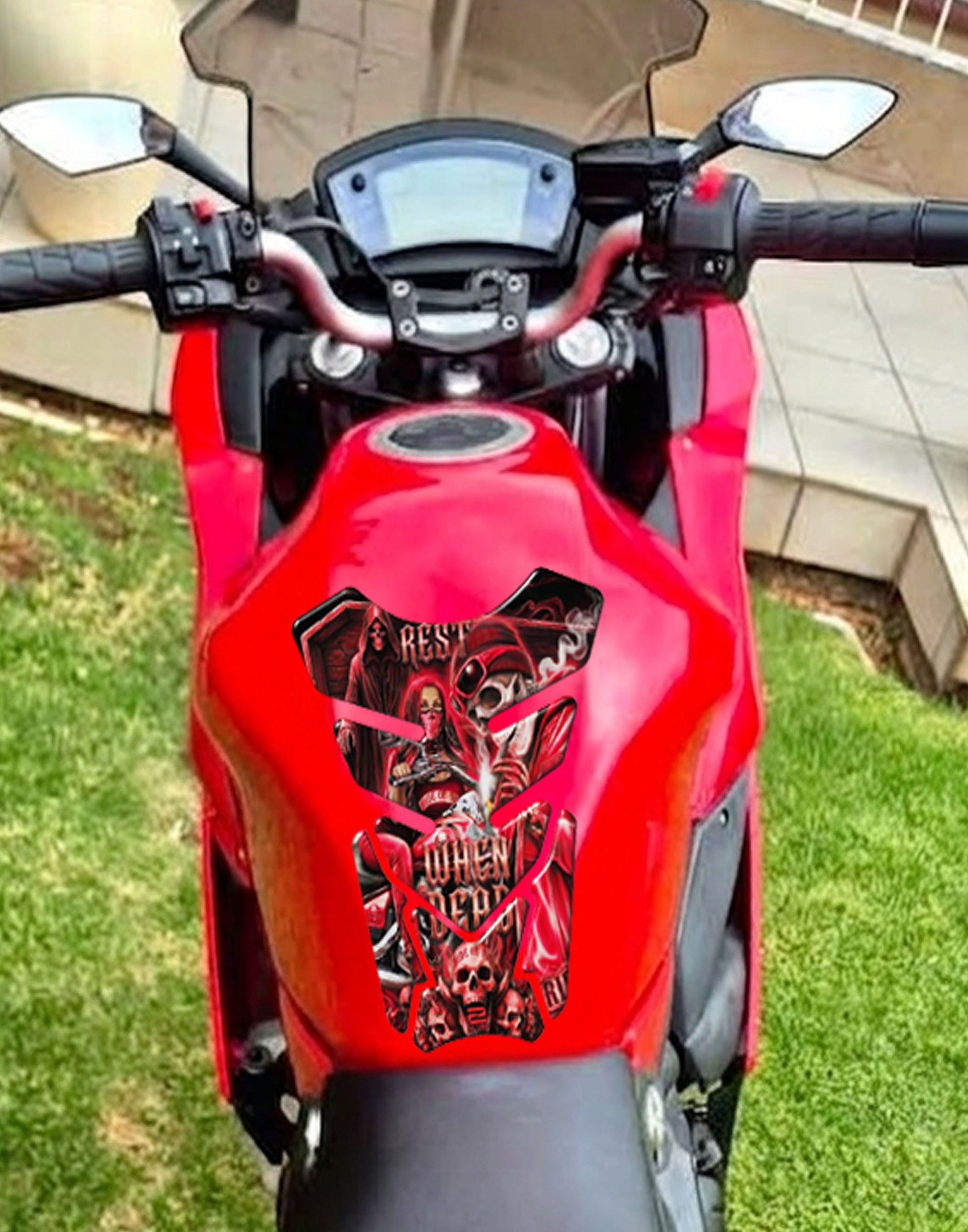 Ride or Die Motorcycle Tank Protector