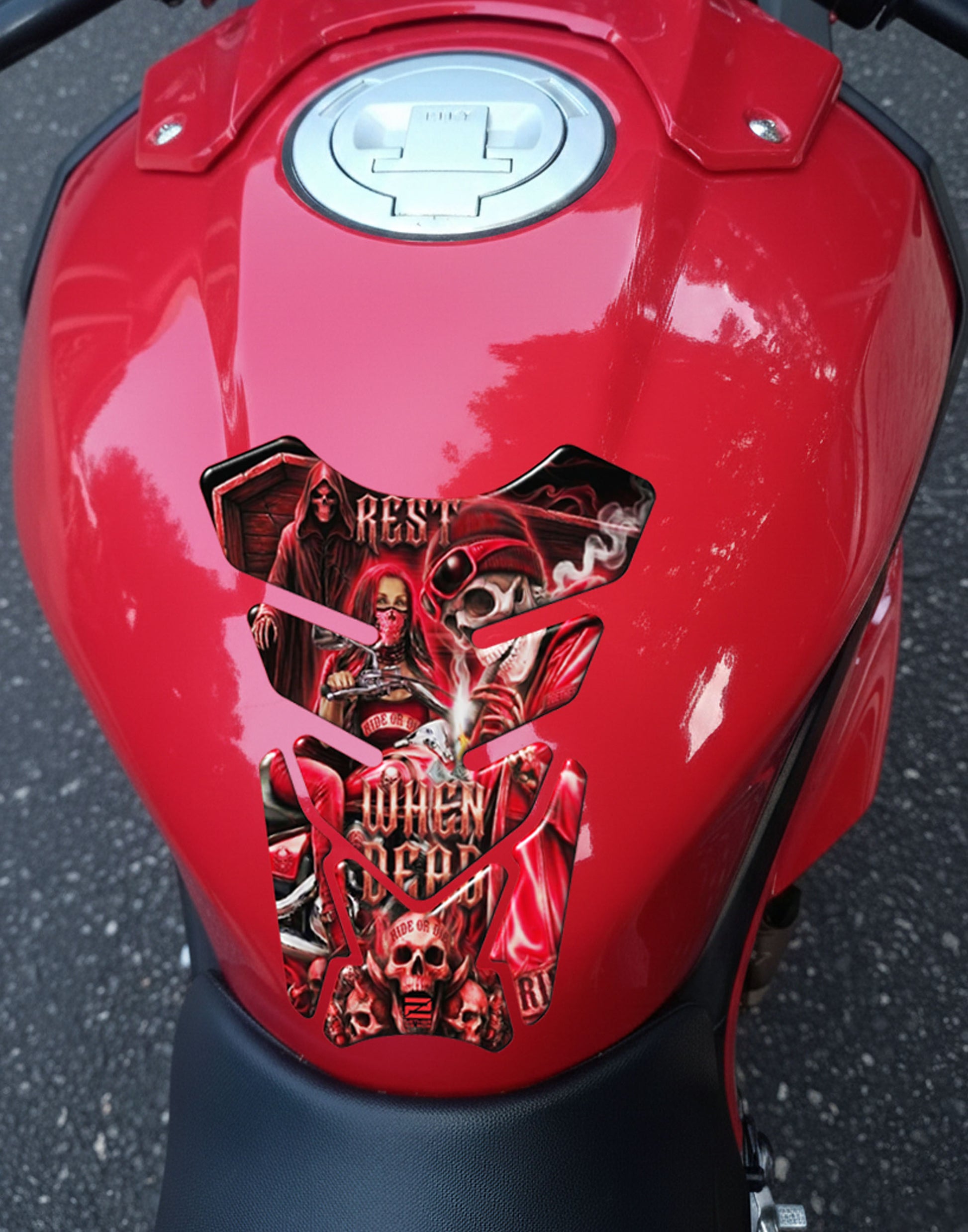 Ride or Die Motorcycle Tank Protector