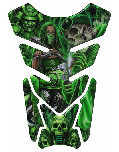 Yamaha Green Ride or Die Tank Pad Protector