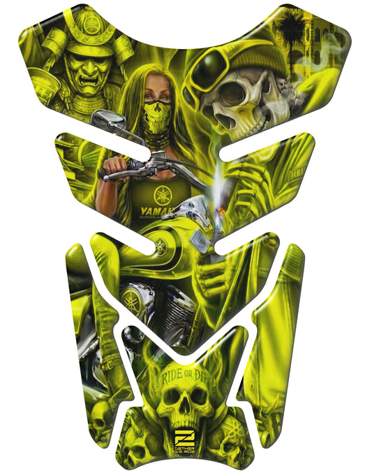 Yamaha Yellow Ride or Die Tank Pad Protector