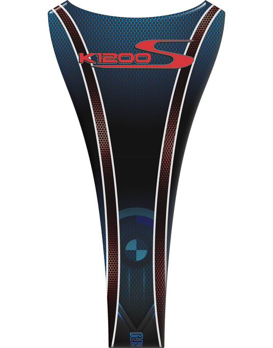 BMW K 1200 S Tank Pad  | BMW Motor Cycle Tank Protector Blue Honey Comb