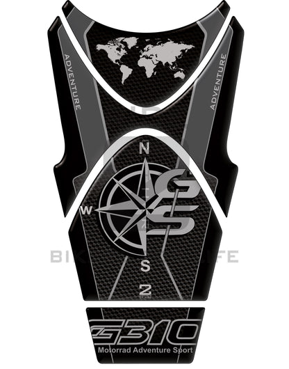 Motor Bike Tank Pad BMW 310 GS Black Carbon Fibre Motor Bike Tank Pad&nbsp;