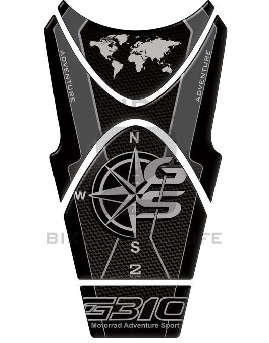 Motor Bike Tank Pad BMW 310 GS Black Carbon Fibre Motor Bike Tank Pad&nbsp;