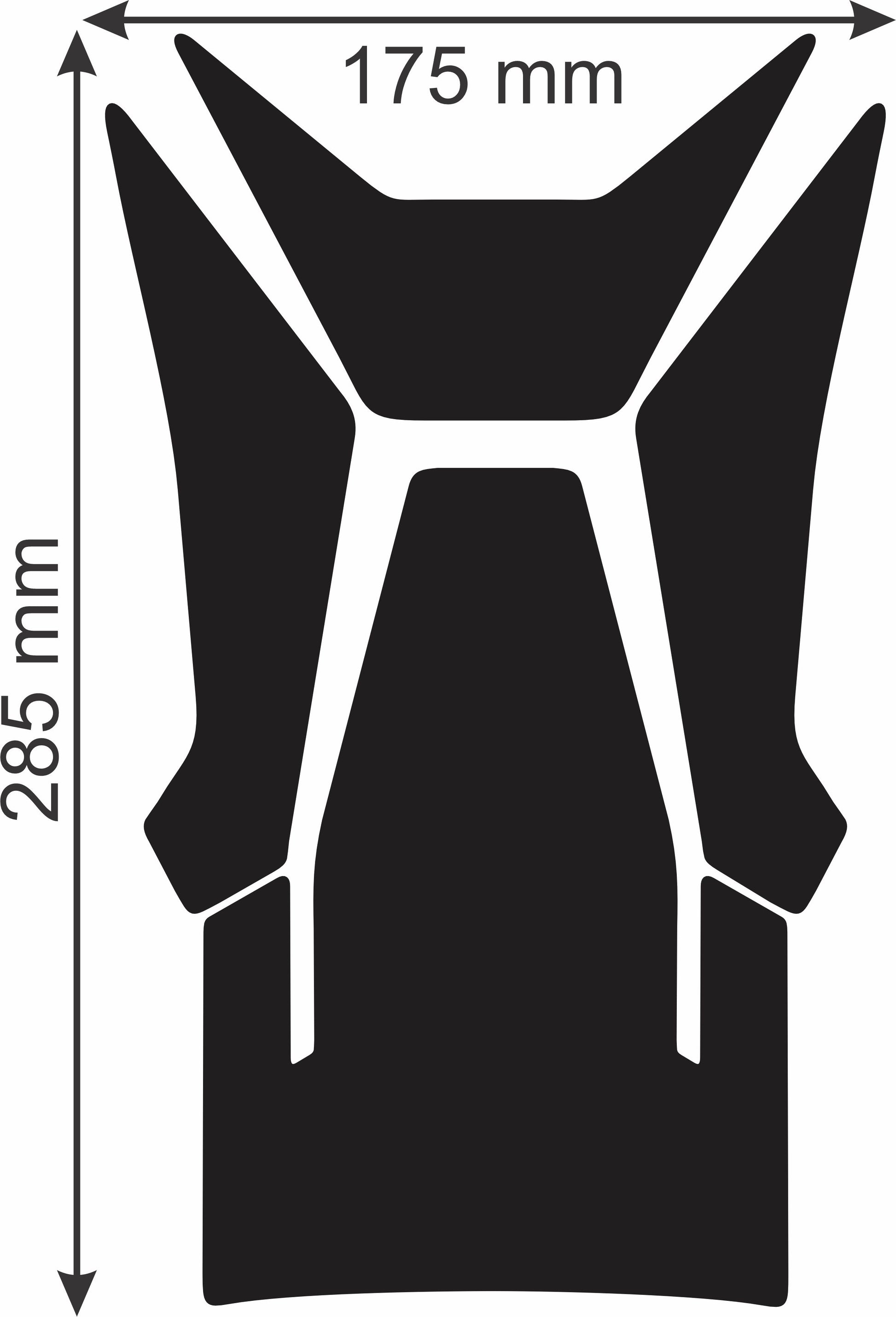 BMW S 1000 XR Black  Reaper Skull Motor Bike Tank Pad / Protector 2020 - 2023