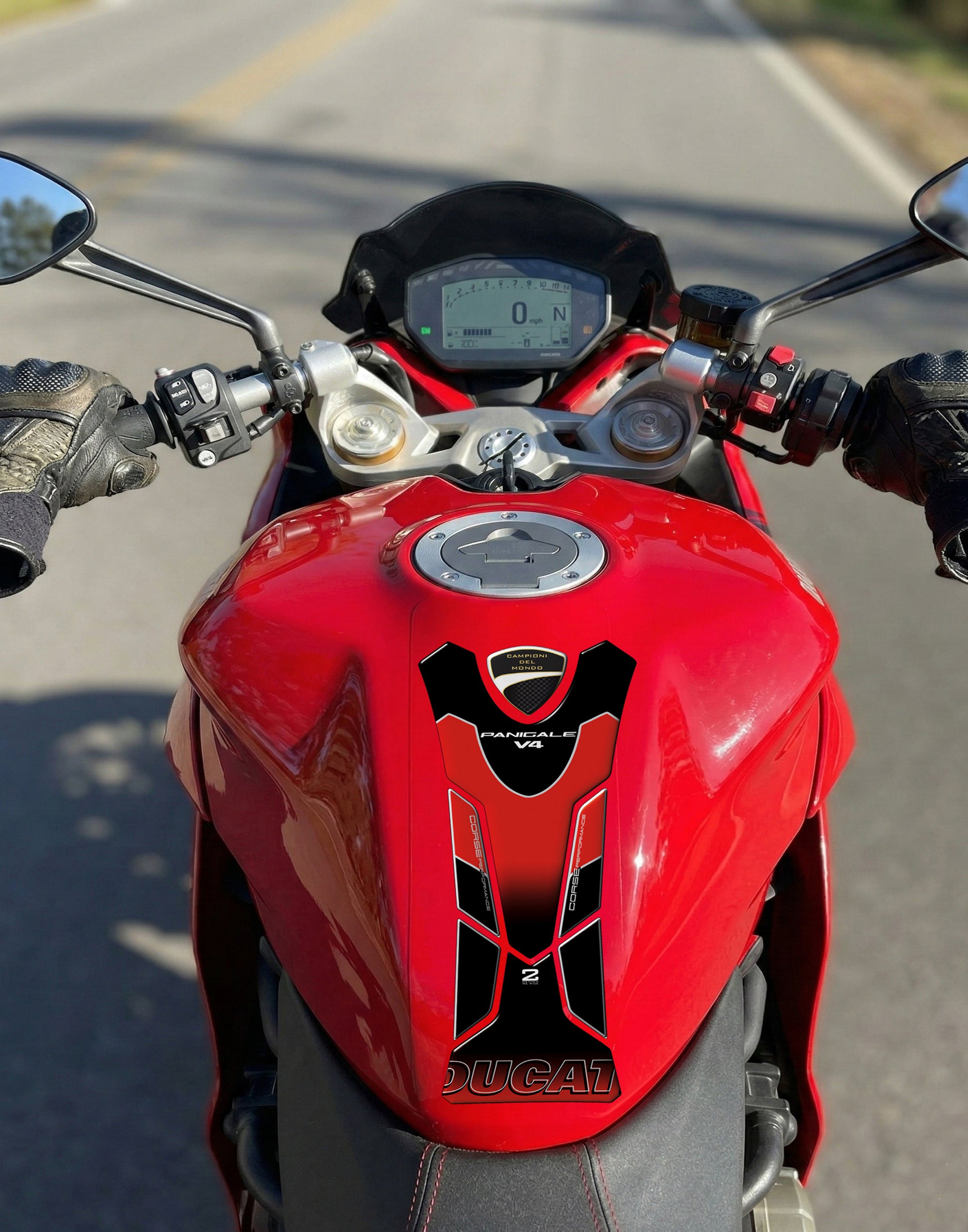 Ducati Panigale V4 Tank Pad | Ducati Motor Bike Tank Protector