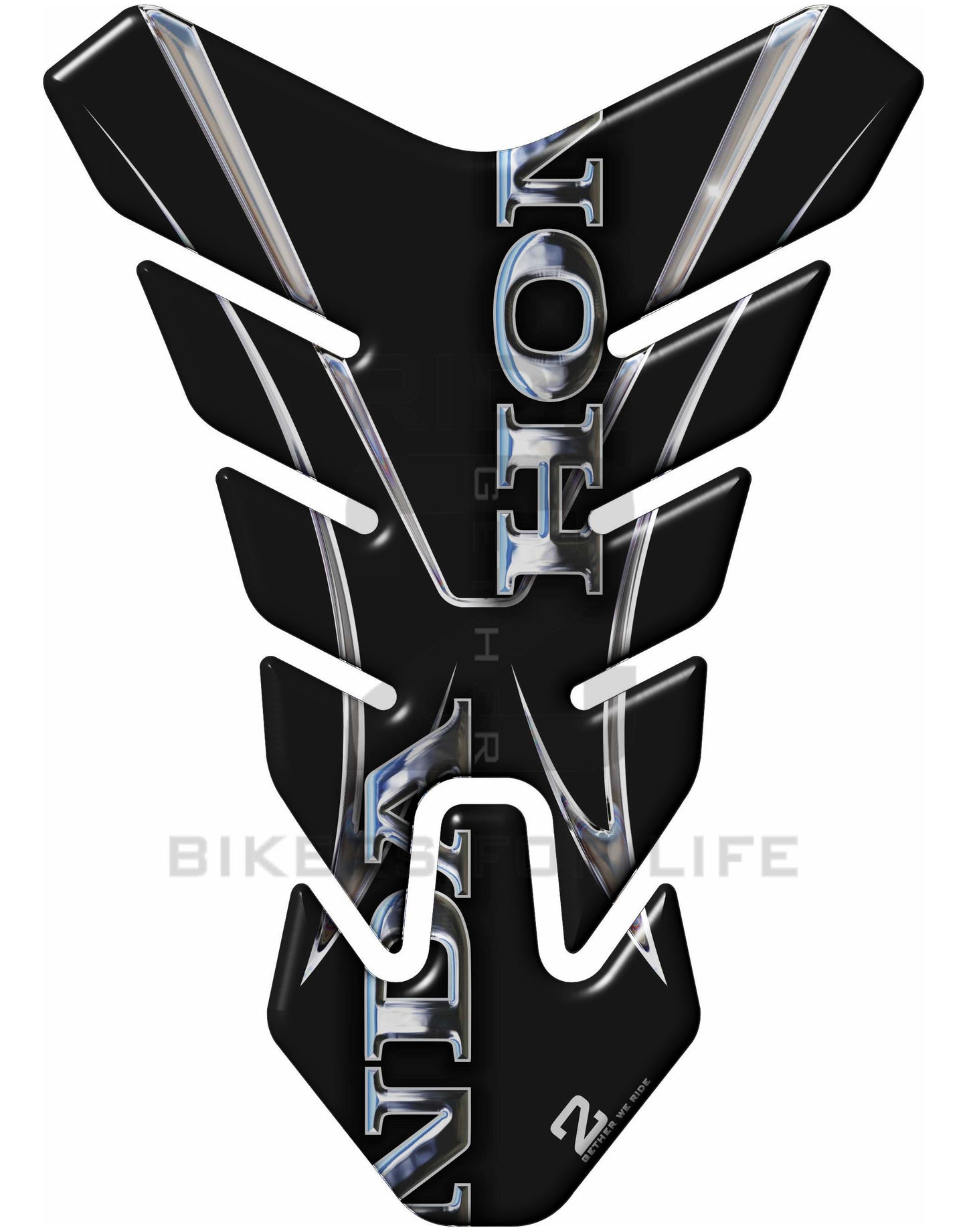 Motor Bike Tank Pad- Honda CBR, NC Series, CB Series, Twin Africa - Black Protective Tank Pad. Fits most Honda models.