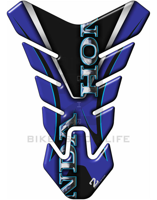 Motor Bike Tank Pad- Honda CBR, NC Series, CB Series, Twin Africa - Blue and Black CBR Protective Tank Pad. Universal Fit.