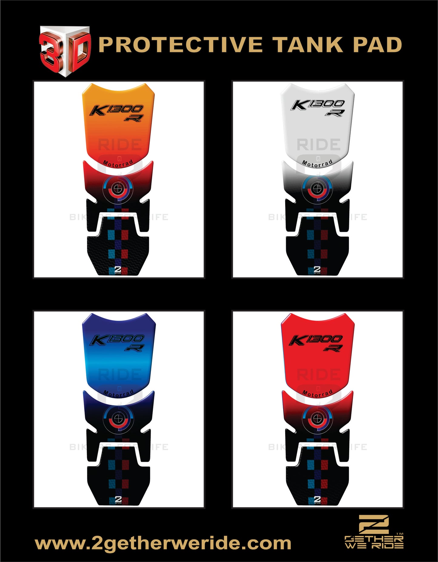 BMW K 1300 Tank Pad Protector