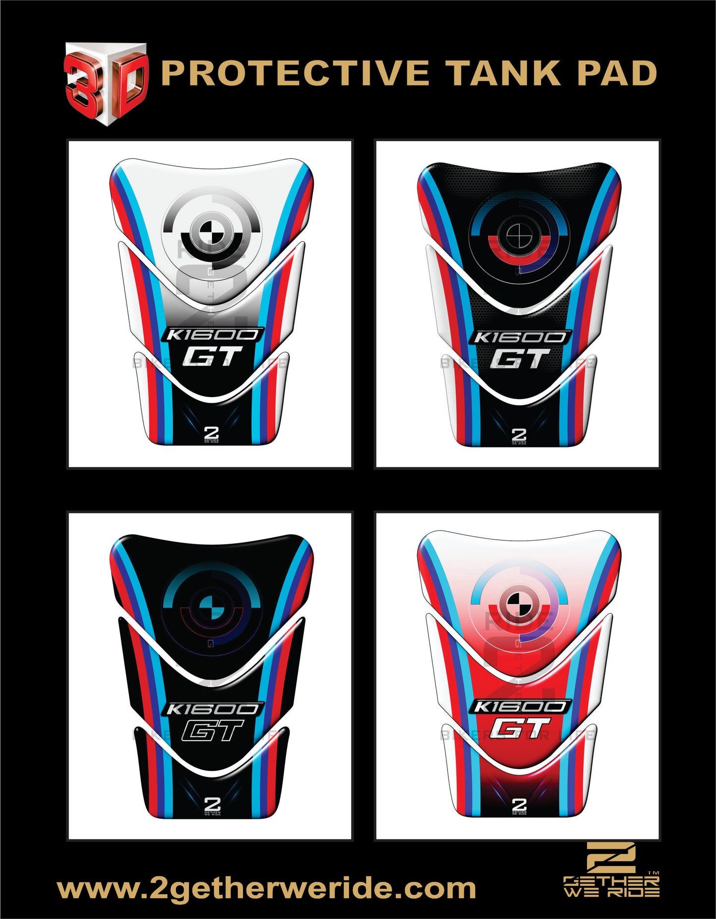 BMW K 1600 GT Tank Pad | BMW Tank Protector