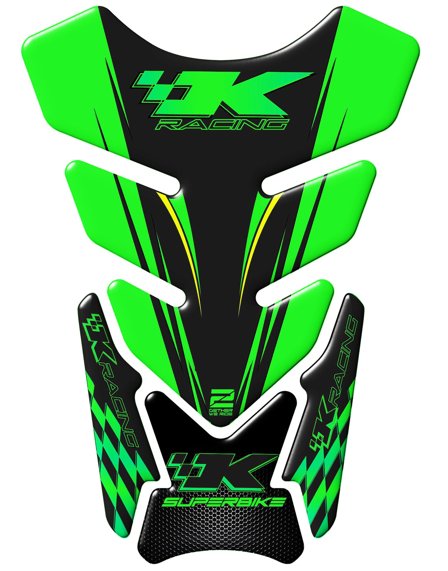 Kawasaki Tank Pad | Kawasaki Green  Motorcycle Tank Protector