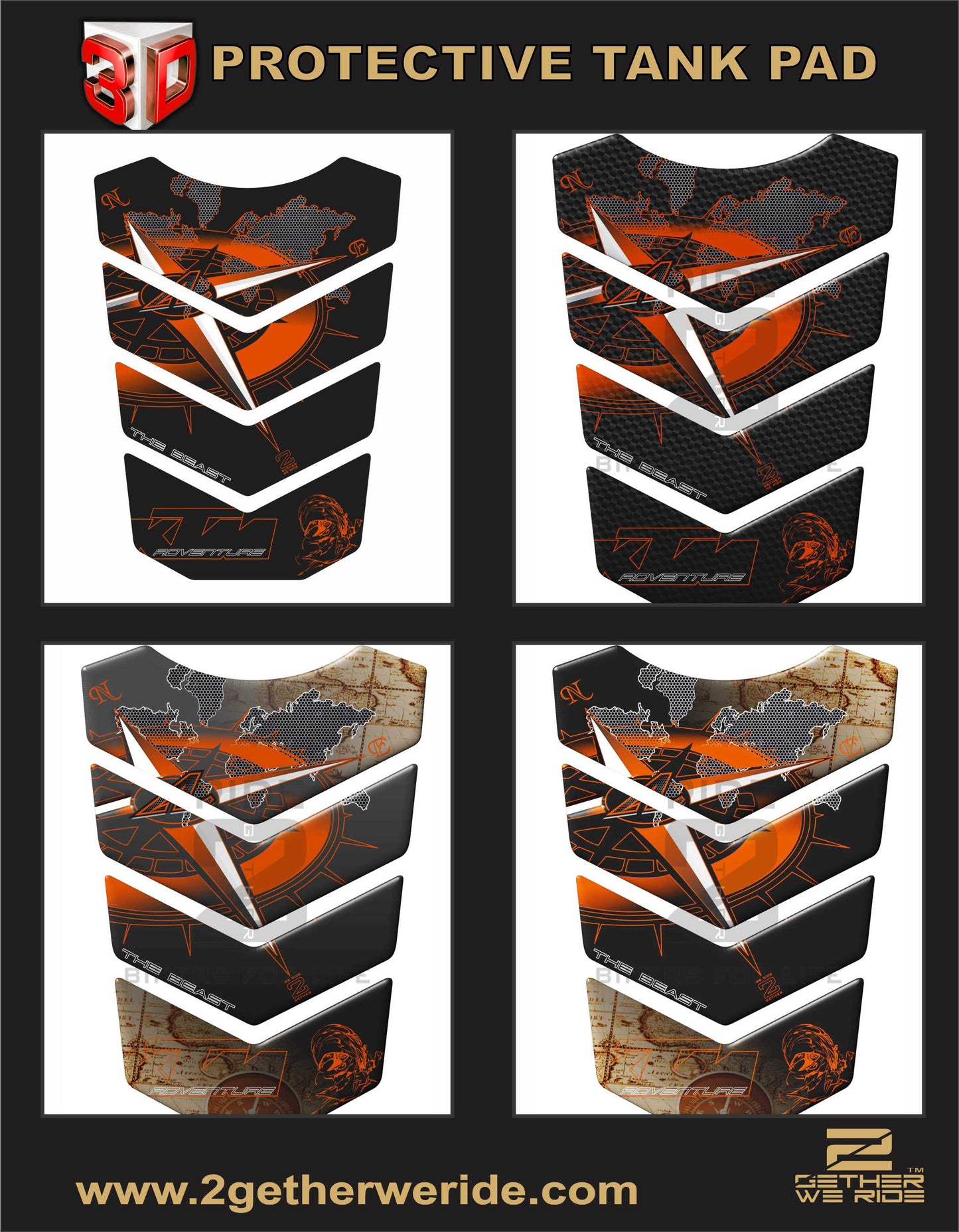 KTM Tank Pad | KTM Motorcycle Tank Protector
