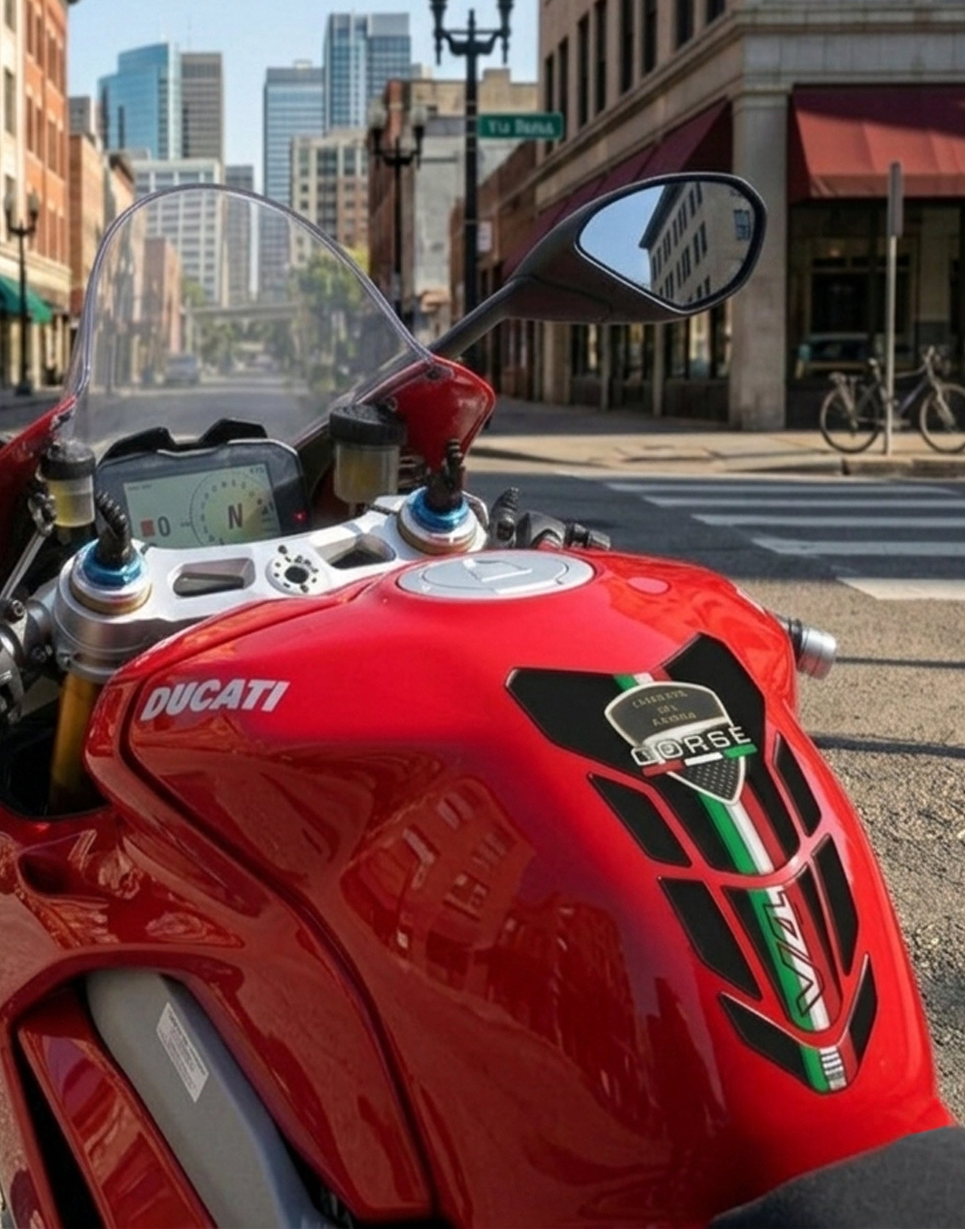 Ducati V4 Tank Pad | Ducati Motor Bike Tank Protector