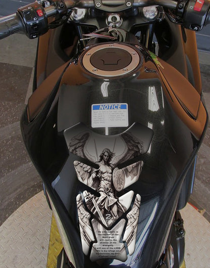 Religious Tank Pad Protector | Psalm 91 Motor Bike Tank Pad
