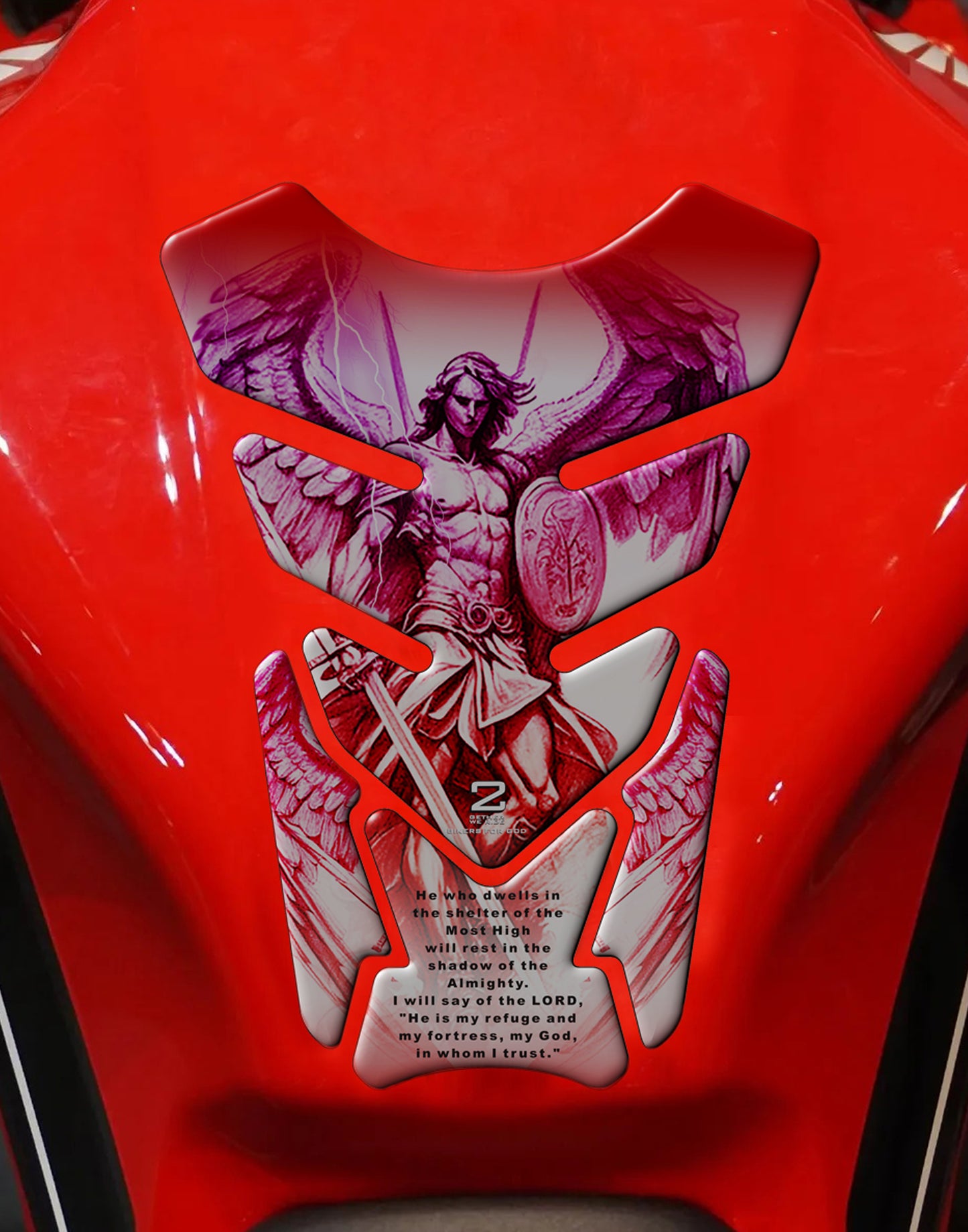 Religious Tank Pad |  Motor Cycle Tank Protector