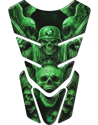BMW Ride or Die Green Motor Bike Tank Pad Protector.