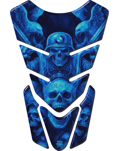 BMW Ride or Die Blue Motor Bike Tank Pad Protector.