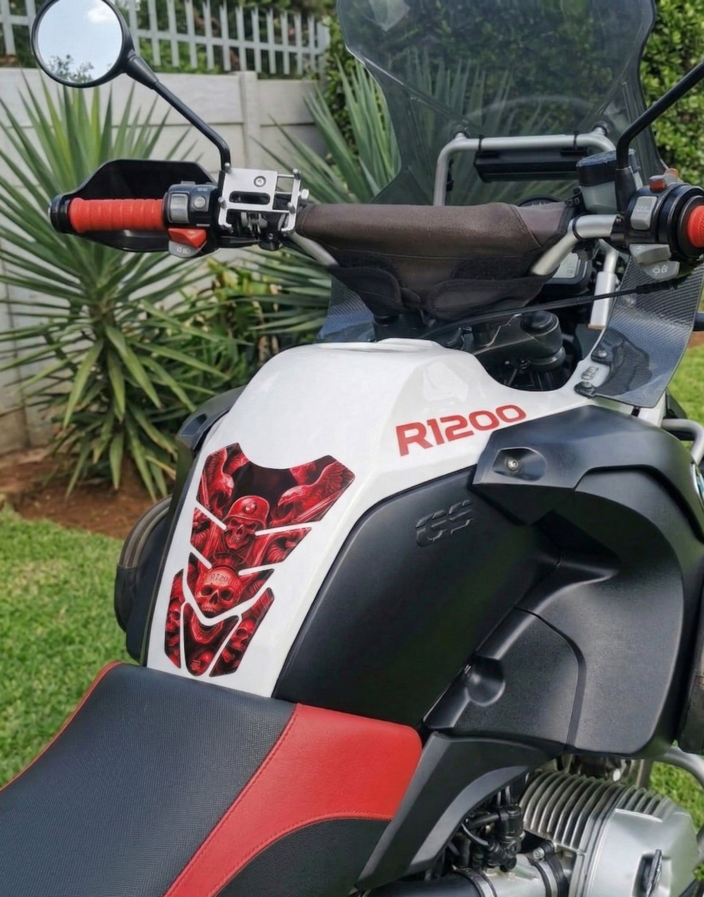 BMW Ride or Die Red Motor Bike Tank Pad Protector.