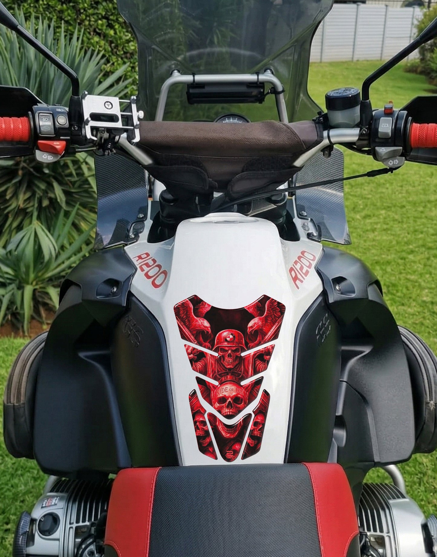 BMW Ride or Die Blue Motor Bike Tank Pad Protector.