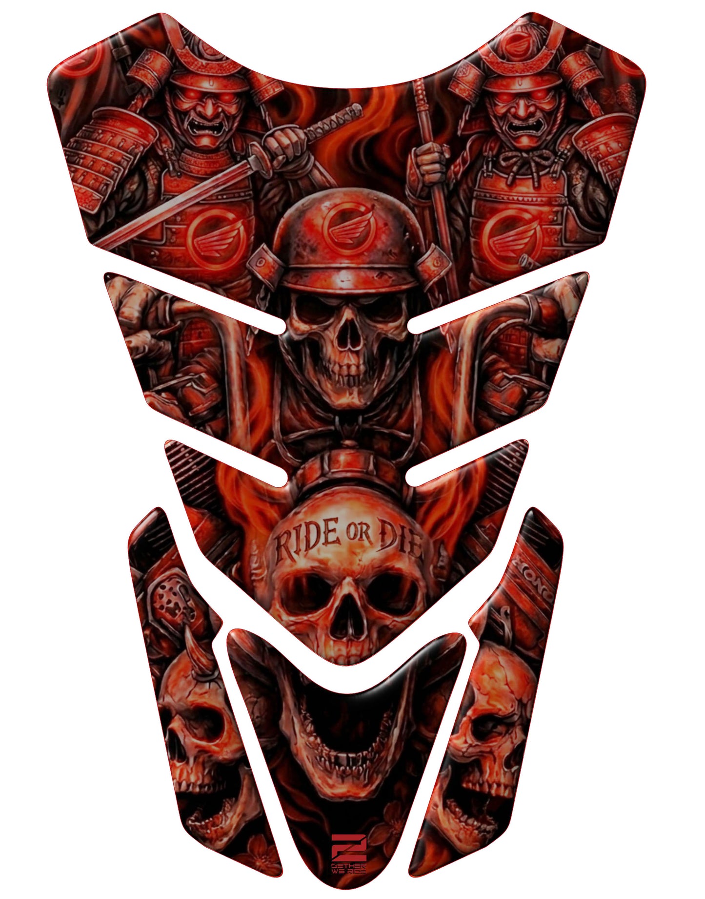 Honda Red Tank Pad | Ride or Die Motor Cycle Tank Protector
