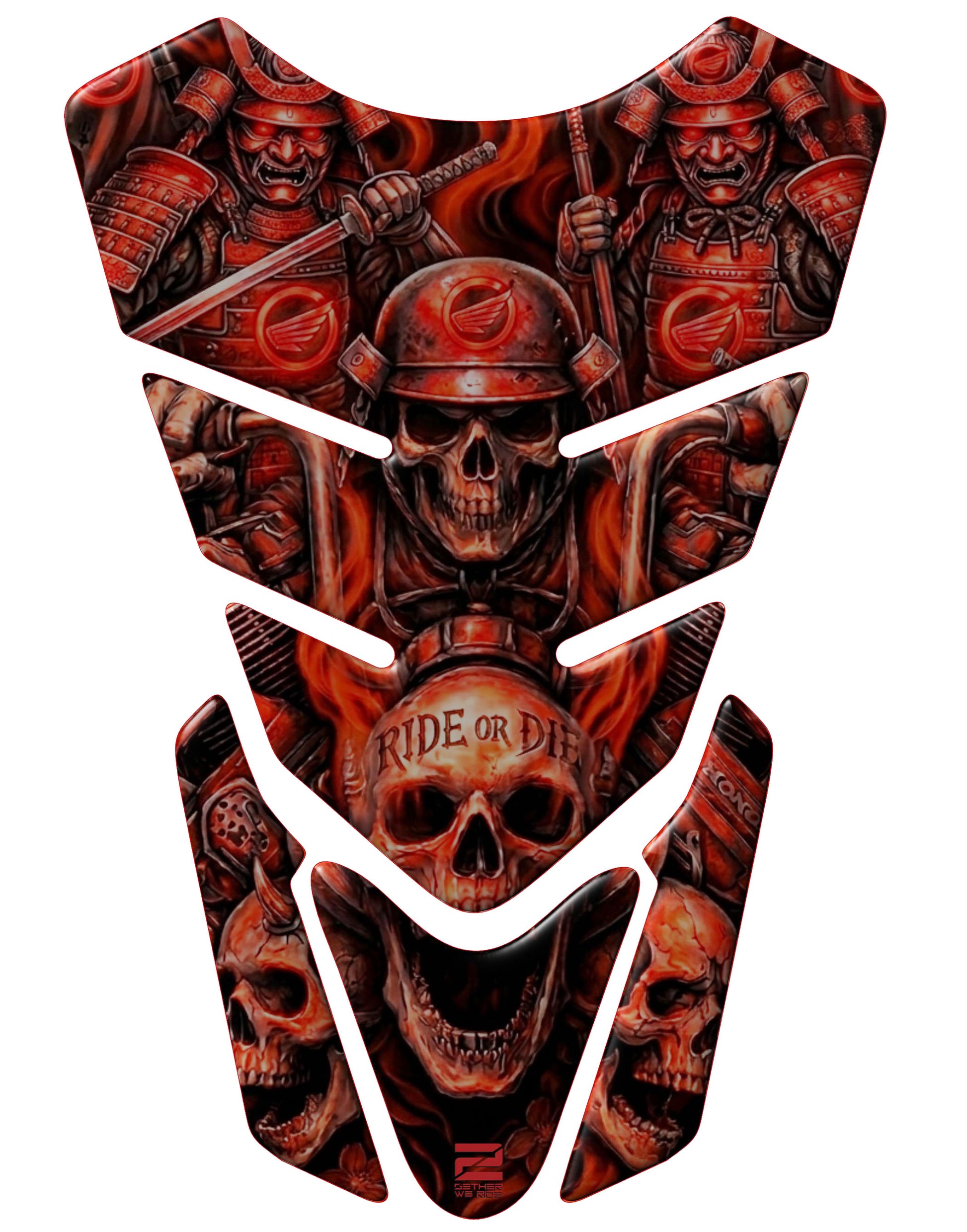 Honda Red Tank Pad | Ride or Die Motor Cycle Tank Protector