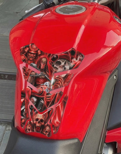Yamaha Red Ride or Die Tank Pad Protector