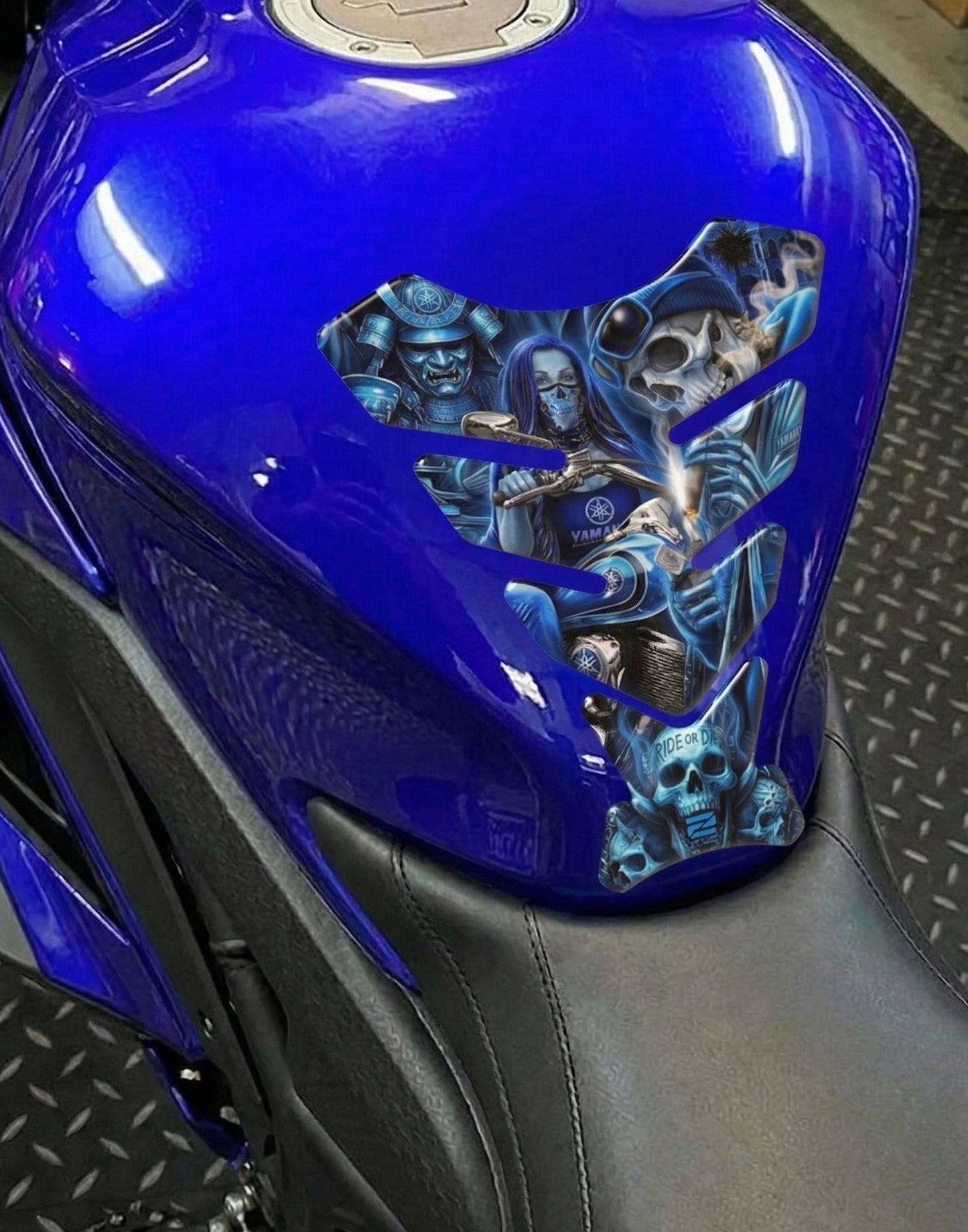 Yamaha Blue Ride or Die Tank Pad Protector