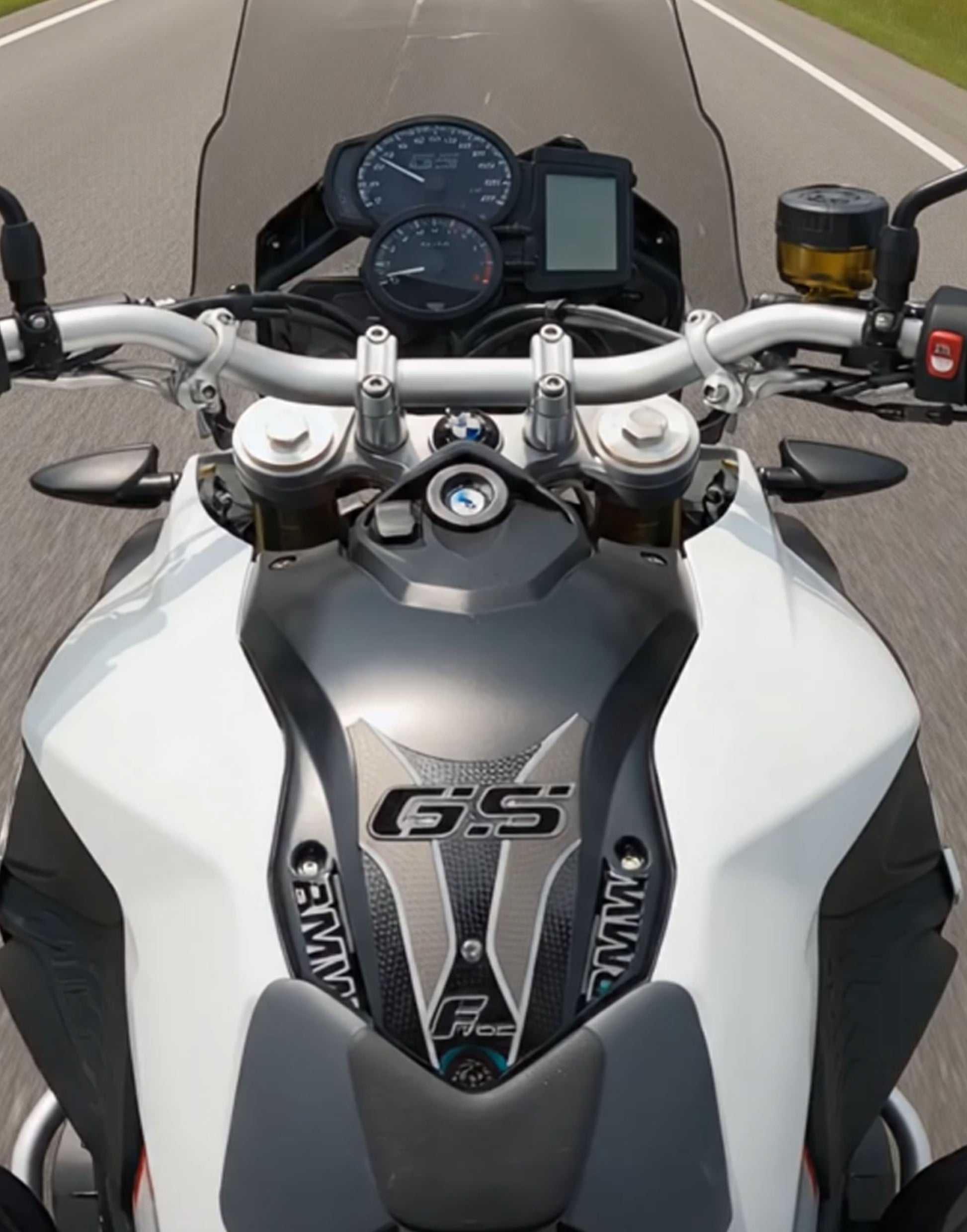 BMW F 700 GS Motor Bike Tank Pad . BMW F 700 Black and Grey Motor Bike Tank Pad / Protector.