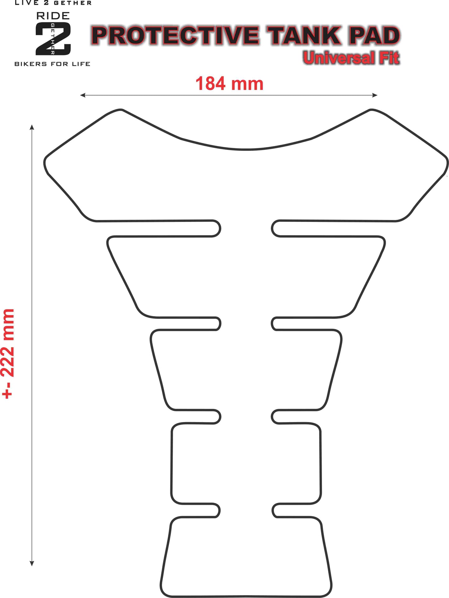 Universal Fit Green and Black Monster Tank Pad Protector. A Street Pad which fits most models.