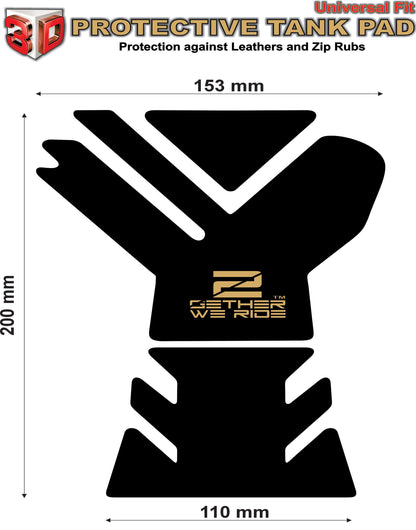 Aprilia Tuono V4 2023 Red and Black Carbon Fibre Motor Bike Tank Pad.  # be a Racer Tank Pad Protector.