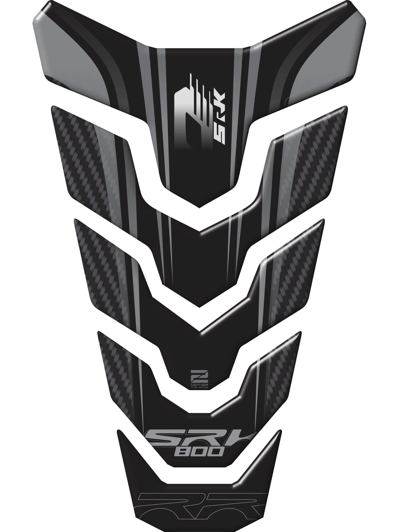 QJ Motors Black and Grey SRK 800 Tank Pad Protector