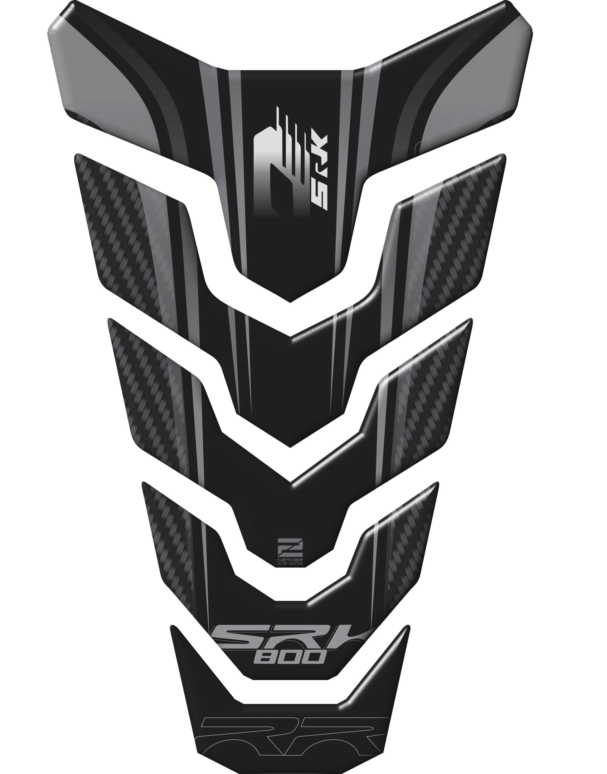 QJ Motors Black and Grey SRK 800 Tank Pad Protector