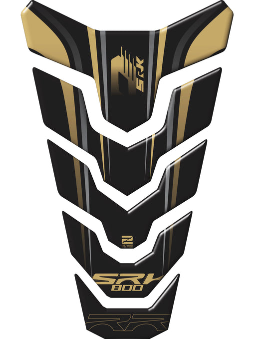 QJ Motors Black and Gold SRK 800 RR Tank Pad Protector