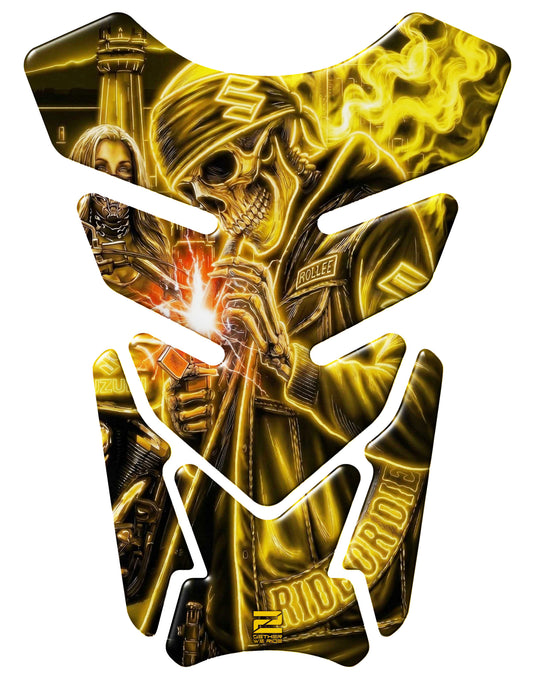 Suzuki Yellow&nbsp; Ride or Die Tank Pad  Protector